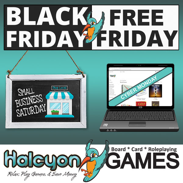 Black Friday is FREE Friday!  Plus FREE Gift Cards on Small Business Saturday and FREE Shipping on Cyber Monday.