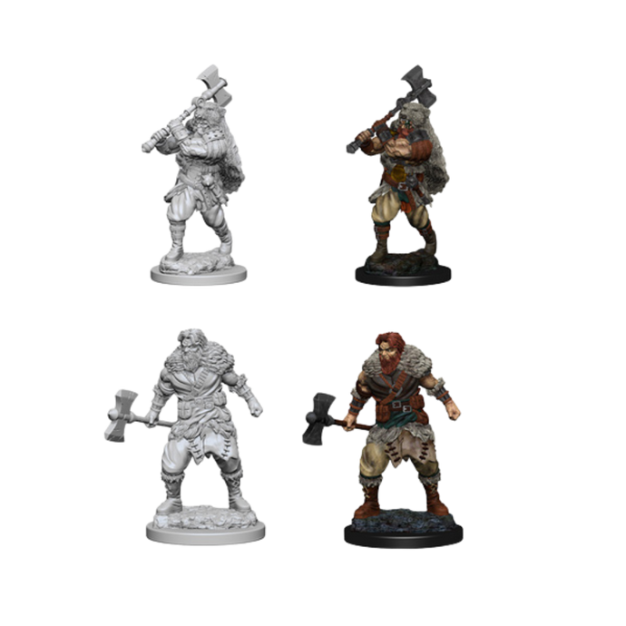 DND Nolzur's Marvelous Unpainted Miniatures W01 Human Barbarian Male