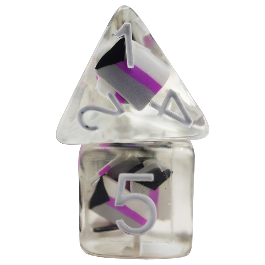 FBG RPG Dice Set Demisexual Flag