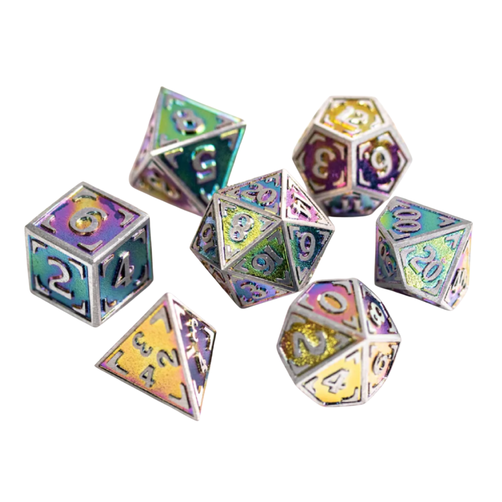 DHD Metal RPG Dice Set Arcane Reticle
