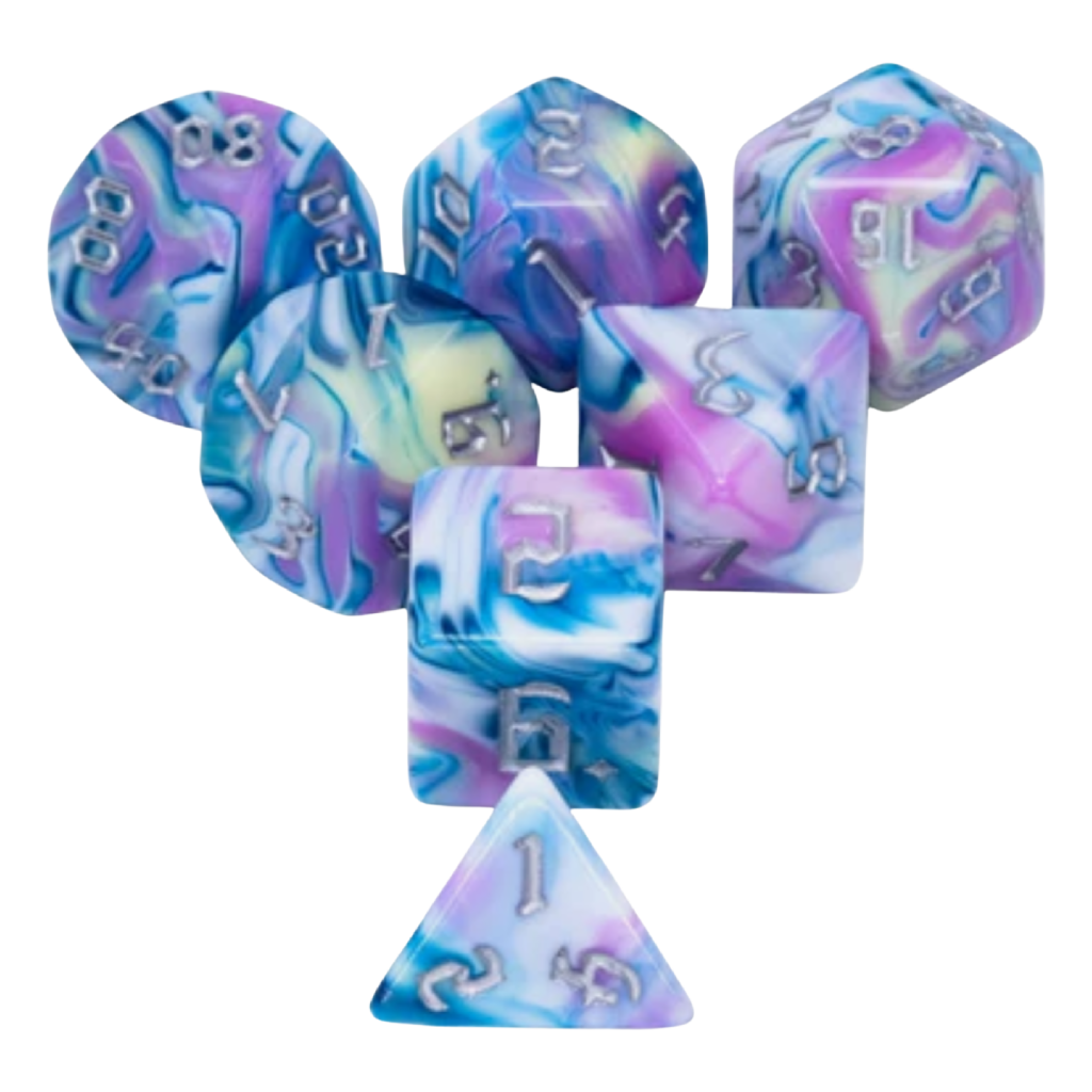 FBG RPG Dice Set Blooming Violets