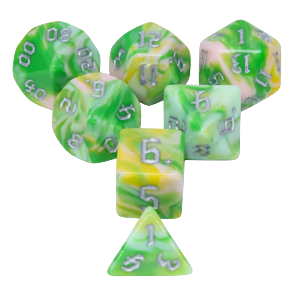 FBG RPG Dice Set Weeping Willow
