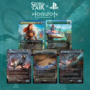 MTG Secret Lair x Playstation: Horizon: Into the Forbidden West Halcyon Games MTG Secret Lair x Playstation: Horizon: Into the Forbidden West Halcyon Games