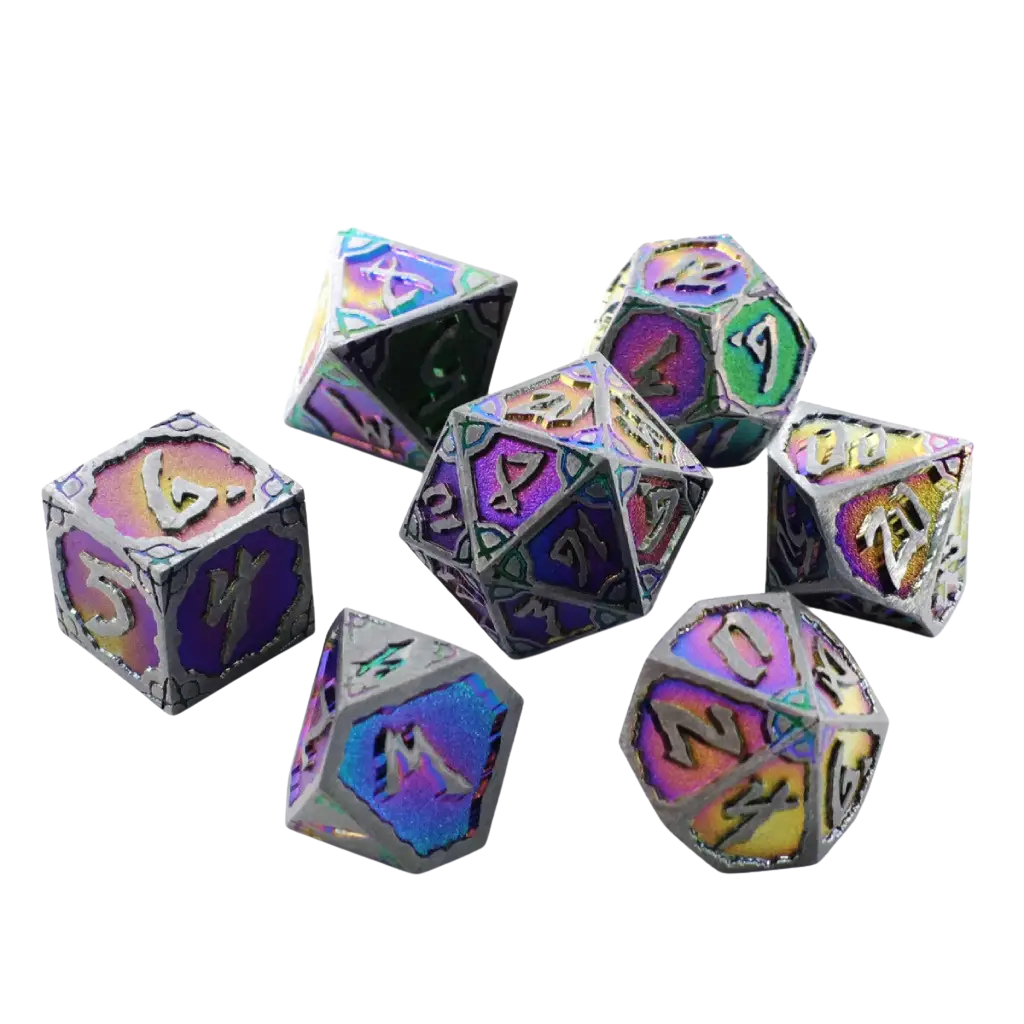 DHD Metal RPG Dice Set Arcane Hexbreaker