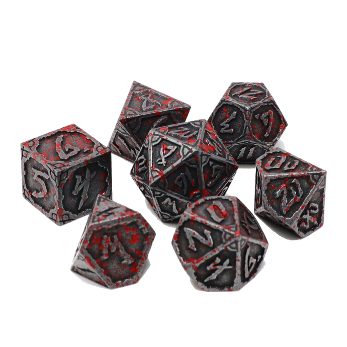 DHD Metal RPG Dice Set Bloodbane Hexbreaker