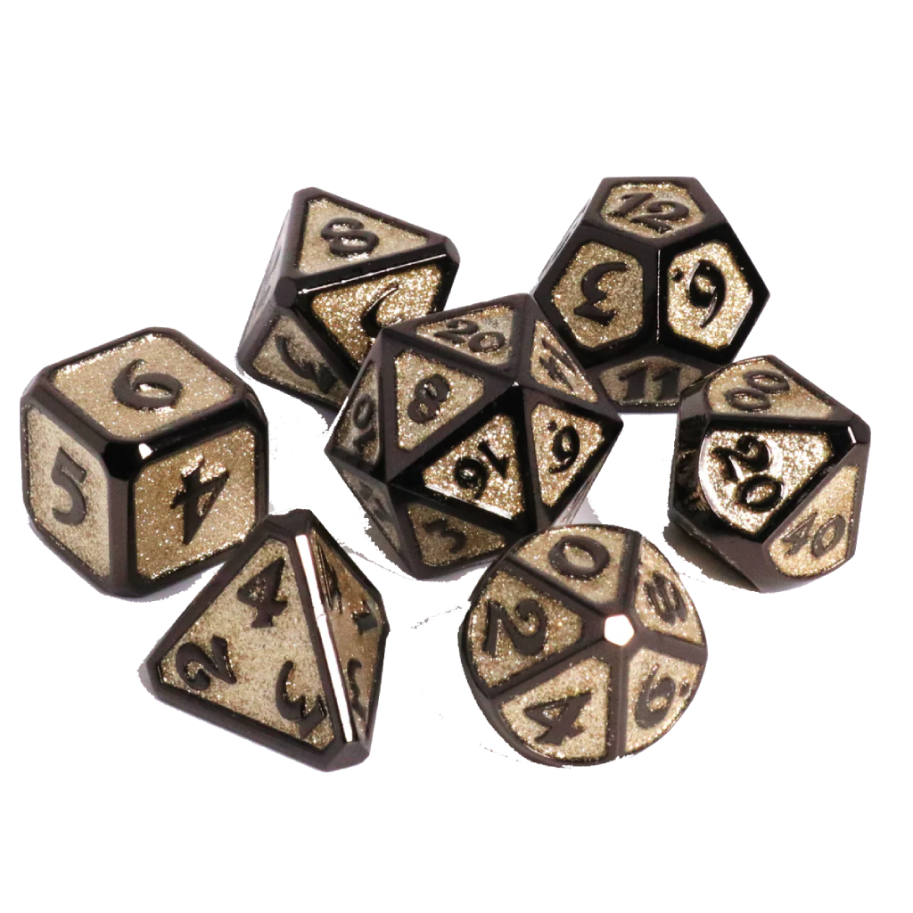 DHD Metal RPG Dice Set Unholy Smite