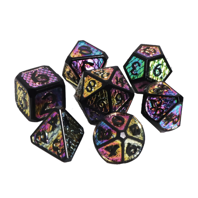 DHD Metal RPG Dice Set Wildfyre
