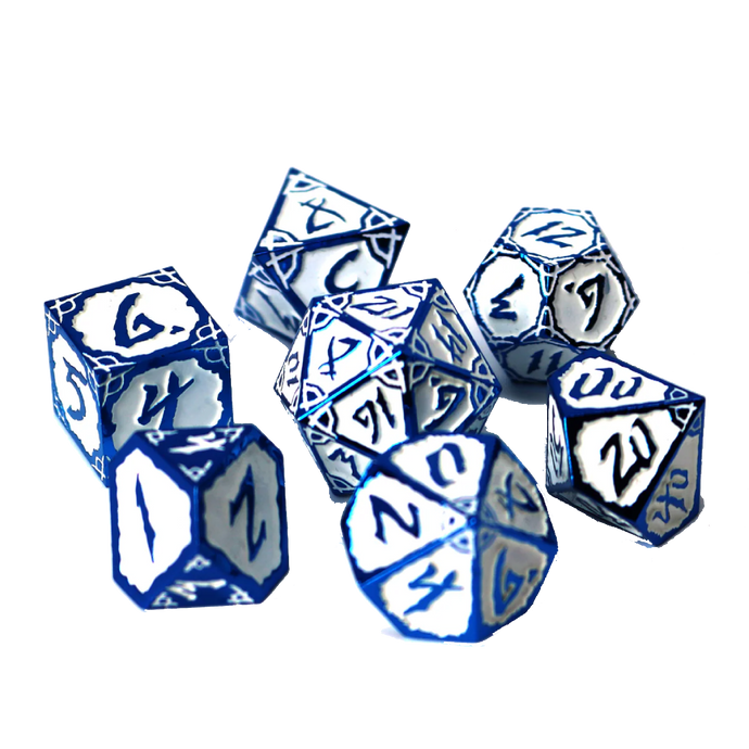 DHD Metal RPG Dice Set Skyforge Hexbreaker