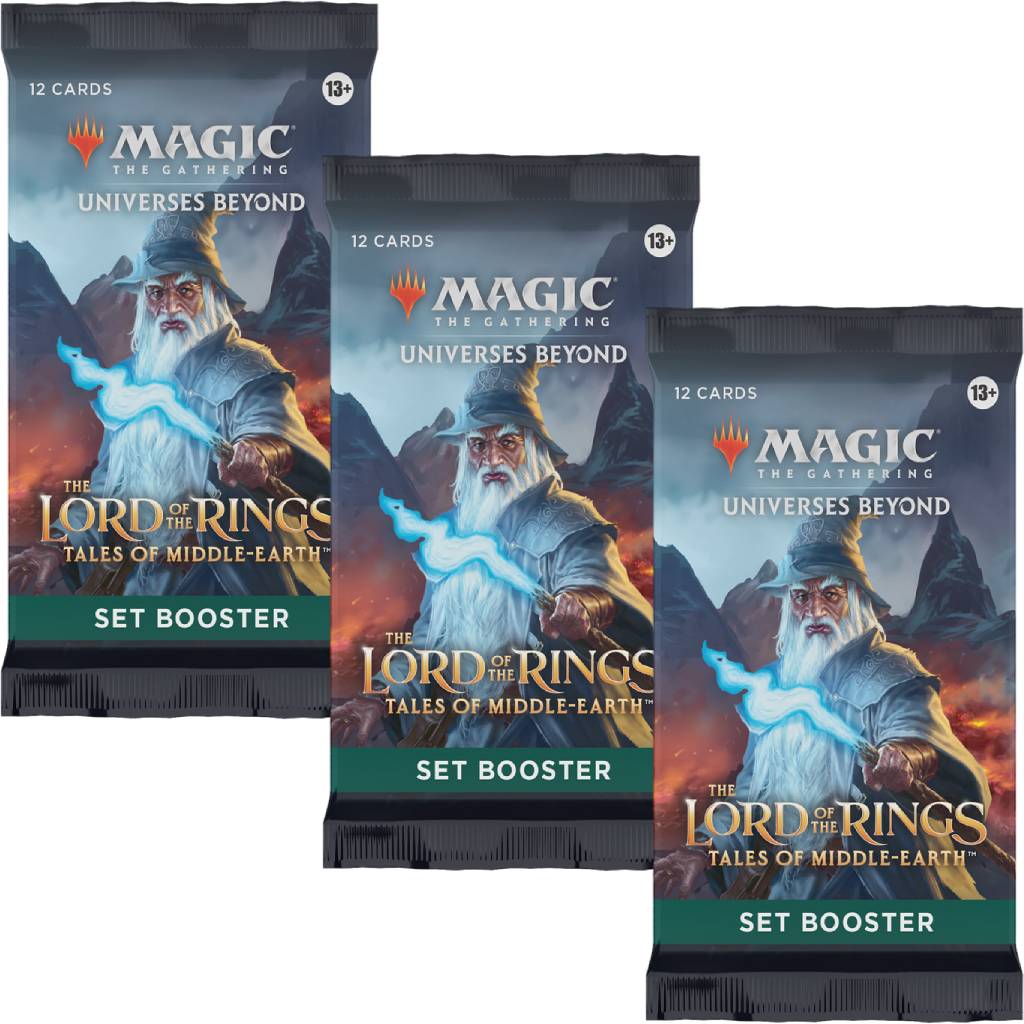 mtg signed cards MTG The Lord of the Rings: Tales of Middle-earth Set Booster Pack x3 –  Halcyon Games