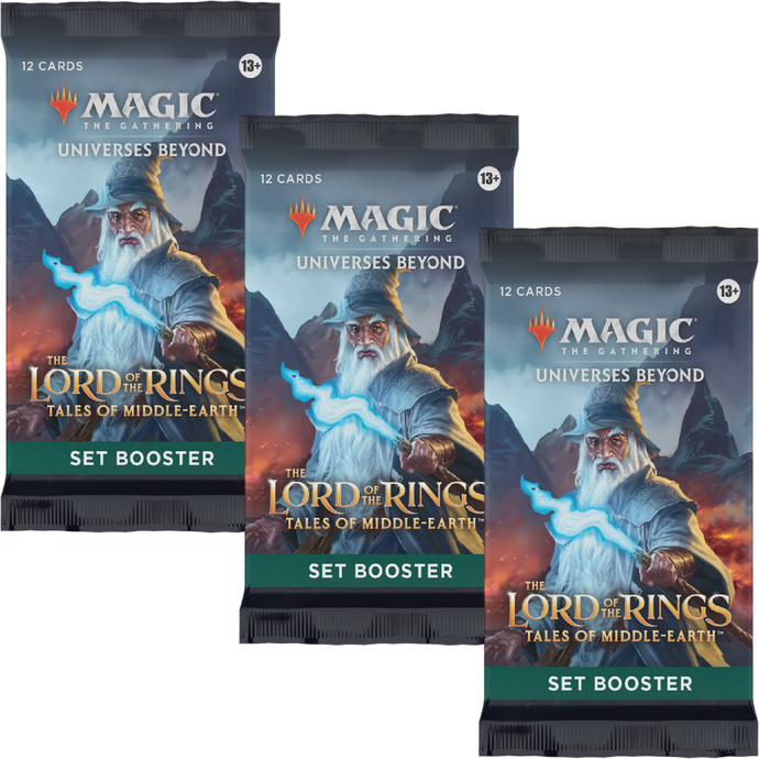 MTG The Lord of the Rings: Tales of Middle-earth Set Booster Pack x3