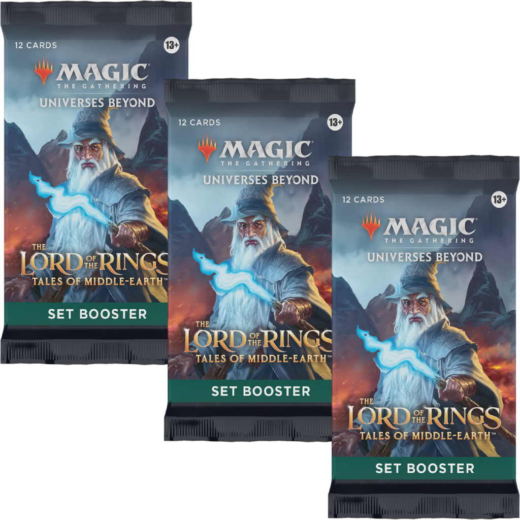 MTG The Lord of the Rings: Tales of Middle-earth Set Booster Pack x3