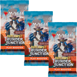MTG Outlaws of Thunder Junction Play Booster Pack x3 Halcyon Games MTG Outlaws of Thunder Junction Play Booster Pack x3 Halcyon Games