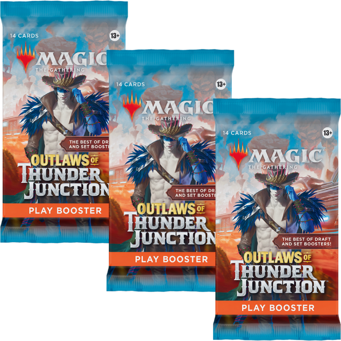 MTG Outlaws of Thunder Junction Play Booster Pack x3