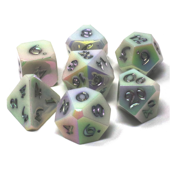 DHD RPG Dice Set Silver Linings