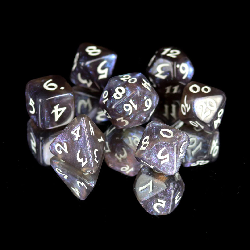 DHD RPG Dice Set Elessia Kybr Passion with White