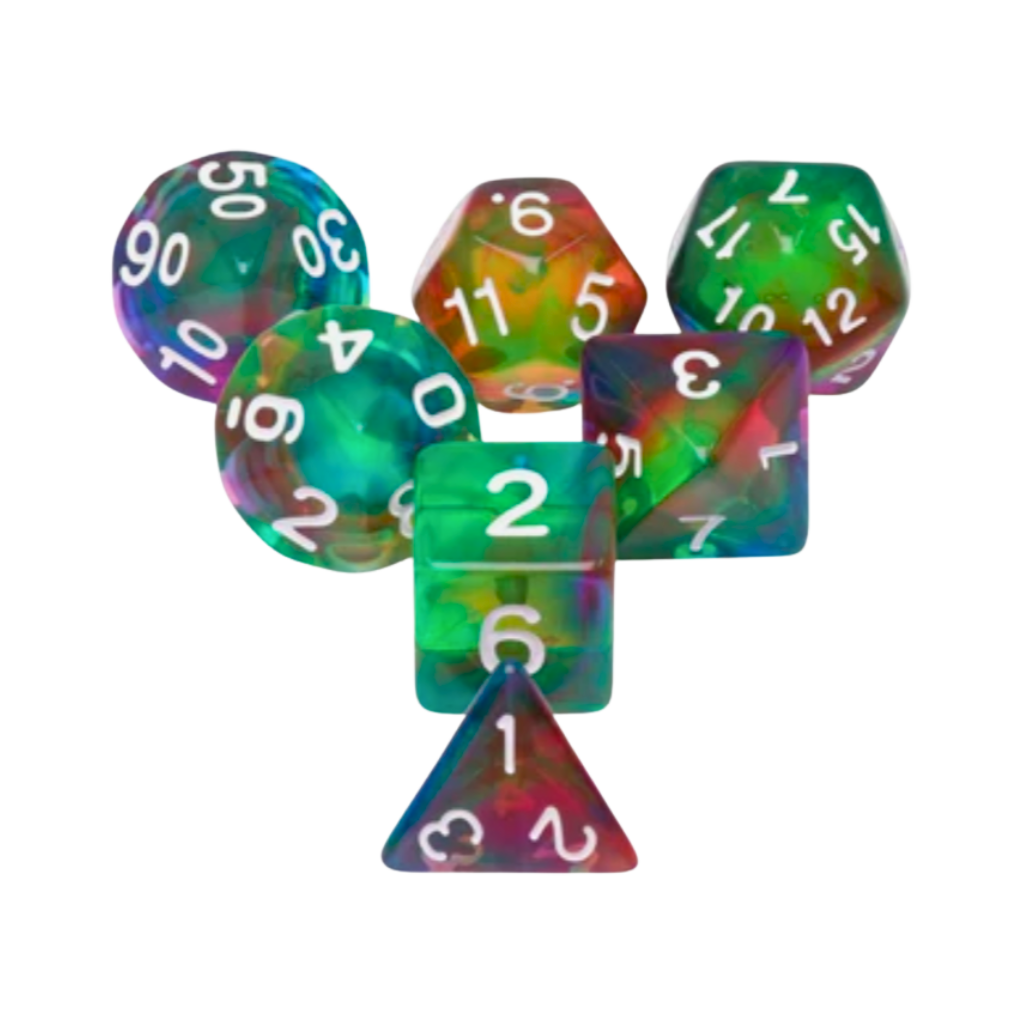 FBG RPG Dice Set Colorful Wind