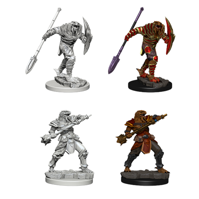 DND Nolzur's Marvelous Unpainted Miniatures W05 Dragonborn Fighter Male