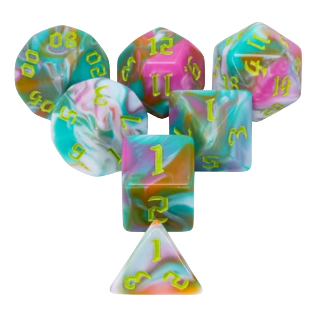 FBG RPG Dice Set Teal Sunrise