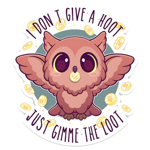 Sticker: I Don't Give A Hoot