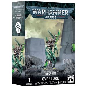 Warhammer 40K Necrons Overlord with Translocation Shroud