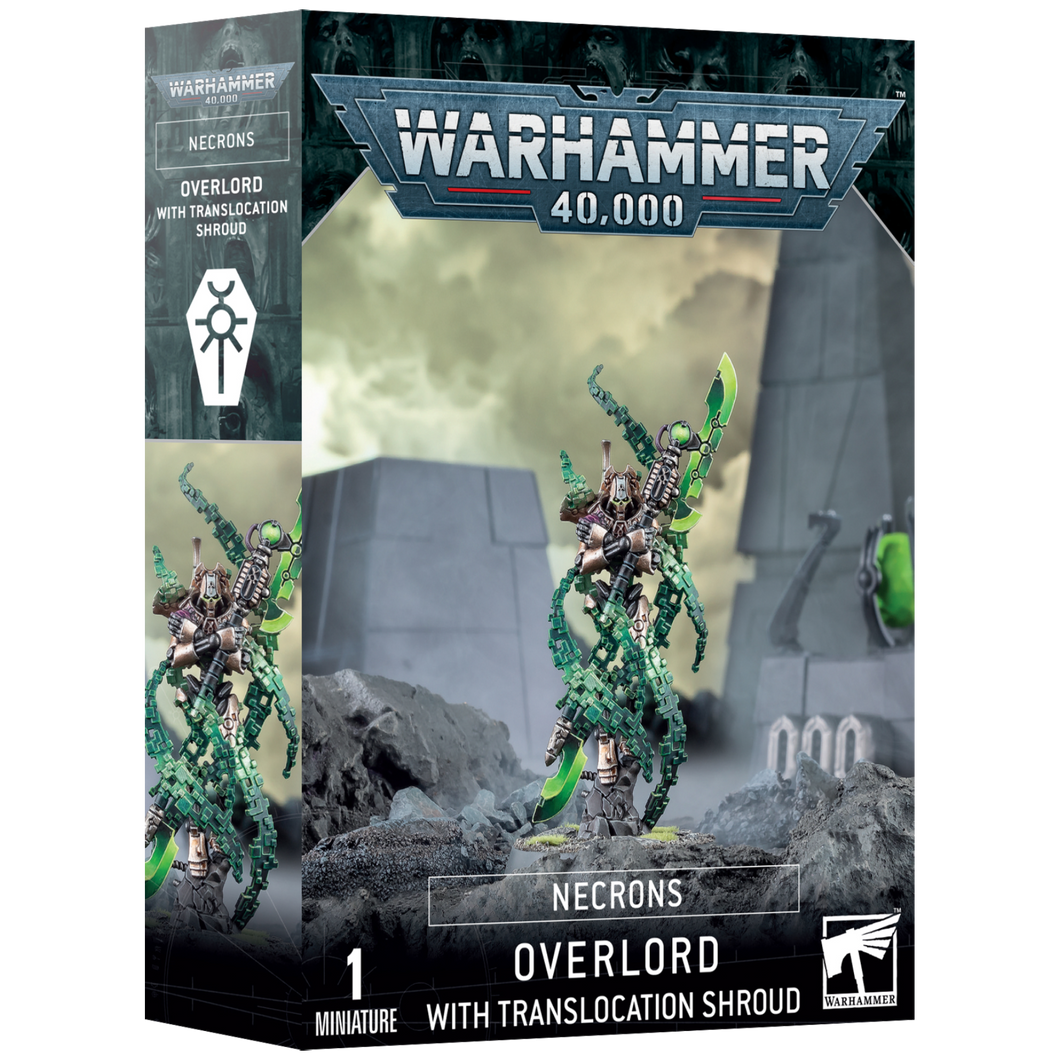 Warhammer 40K Necrons Overlord with Translocation Shroud
