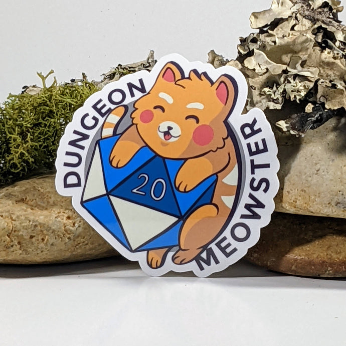 Sticker: Dungeon Meowster Tabletop RPG Inspired
