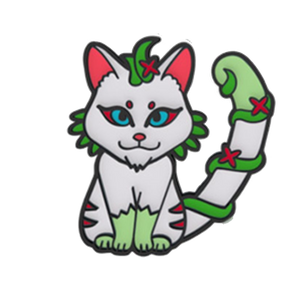 The Isle of Cats: White Cat Pin