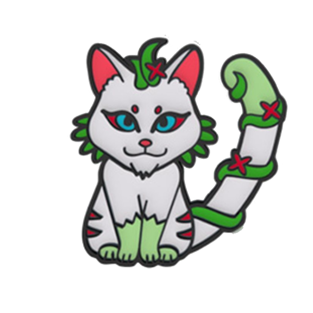 The Isle of Cats: White Cat Pin