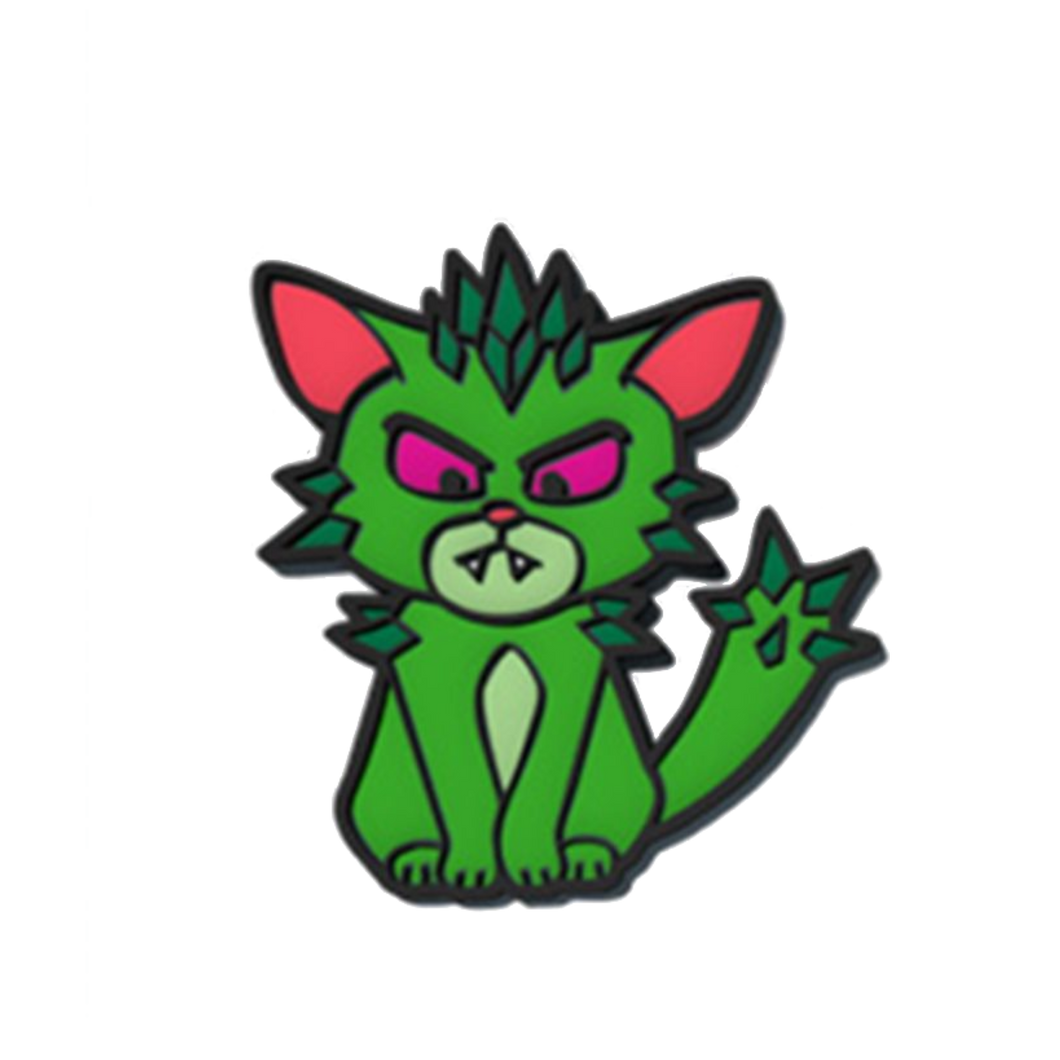 The Isle of Cats: Green Cat Pin