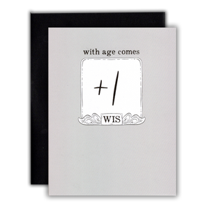 Greeting Card: With age comes +1 WIS - D&D/RPG