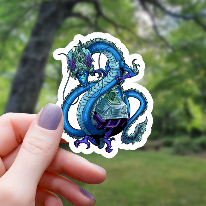 Sticker: Azure Dragon Mechanical Keyboard