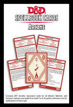 Load image into Gallery viewer, DND 5E Spellbook Cards Arcane