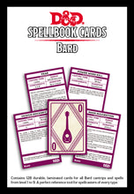 Load image into Gallery viewer, DND 5E Spellbook Cards Bard