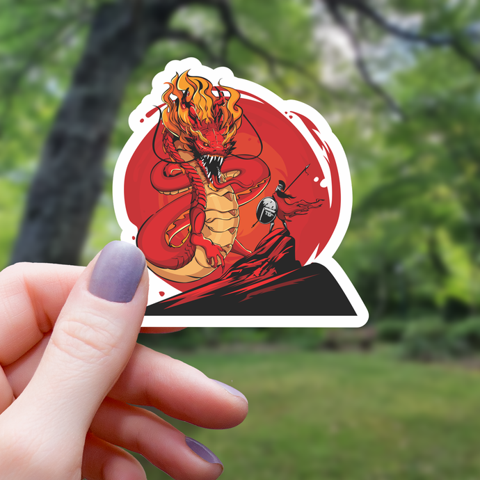 Sticker: Warrior Preparing to Fight
