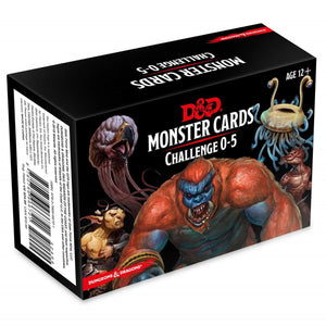 DND 5E Monster Cards Challenge 0 to 5 Deck