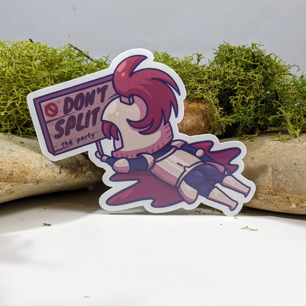 Sticker: Don't Split The Party Funny Tabletop Gaming