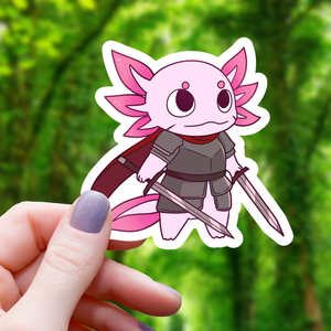 Sticker: Axolotl Fighter RPG Inspired Class