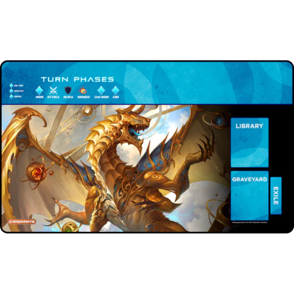 Playmat: Elder Artifact Dragon with Magic Compatible Zones