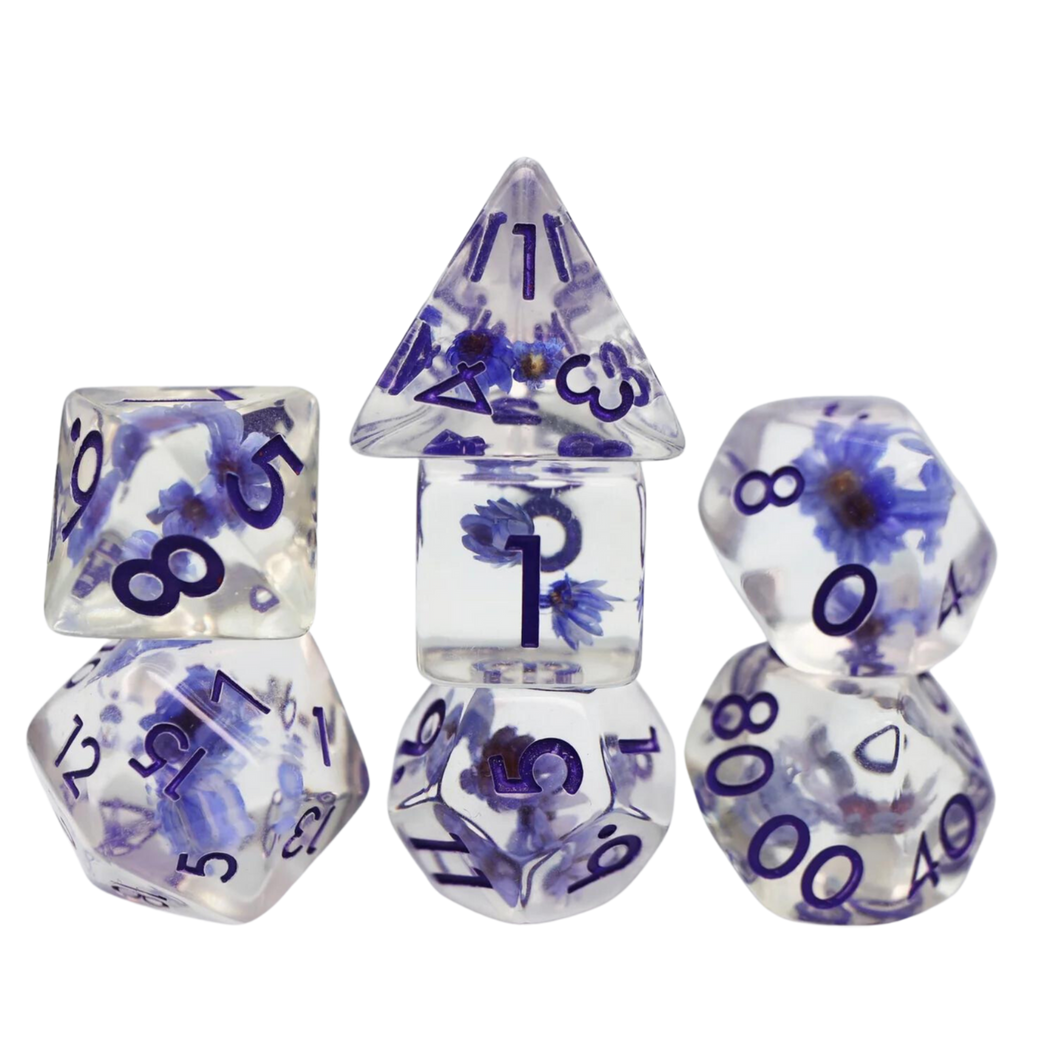 FBG RPG Dice Set Violets Are Blue