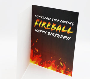 Greeting Card: Birthday Card - Fireball