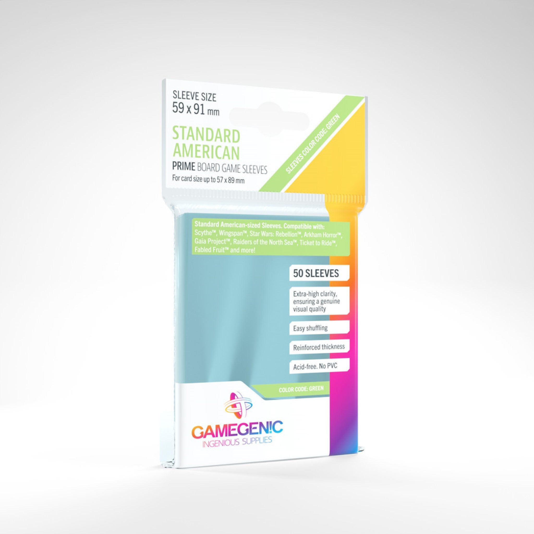 Gamegenic Standard American Sleeves (Prime)