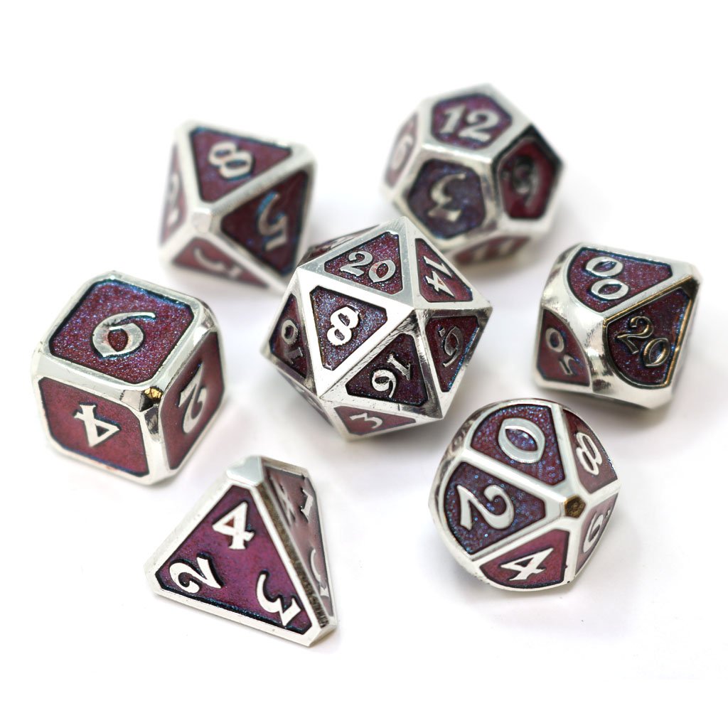 DHD Metal RPG Dice Set Mythica Dreamscape Tundra Melody