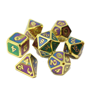 DHD Metal RPG Dice Set Mythica Helios