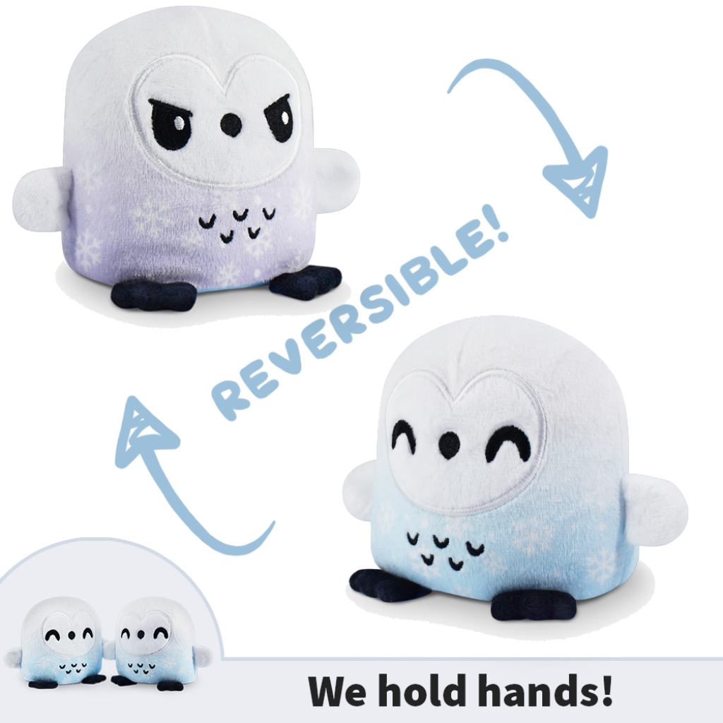 Plush: Reversible Owl [Happy + Angry]