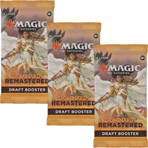 MTG Dominaria Remastered Draft Booster Pack x3