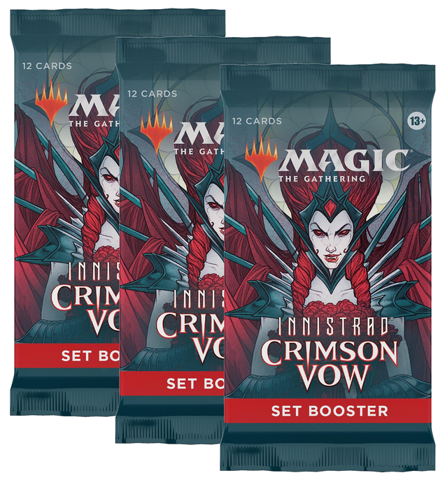 MTG Innistrad Crimson Vow Set Booster Packs x3