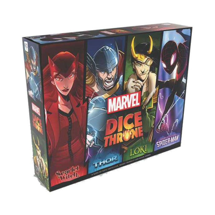 Dice Throne Marvel 4 Hero Box (Scarlet Witch, Thor, Loki, Spider-Man)