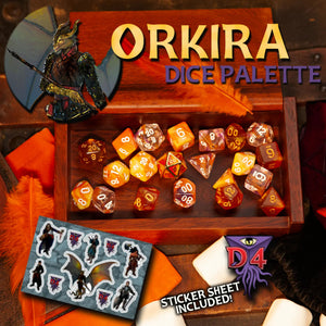 DHD RPG Dice Set Orkira Dice Palette from D4