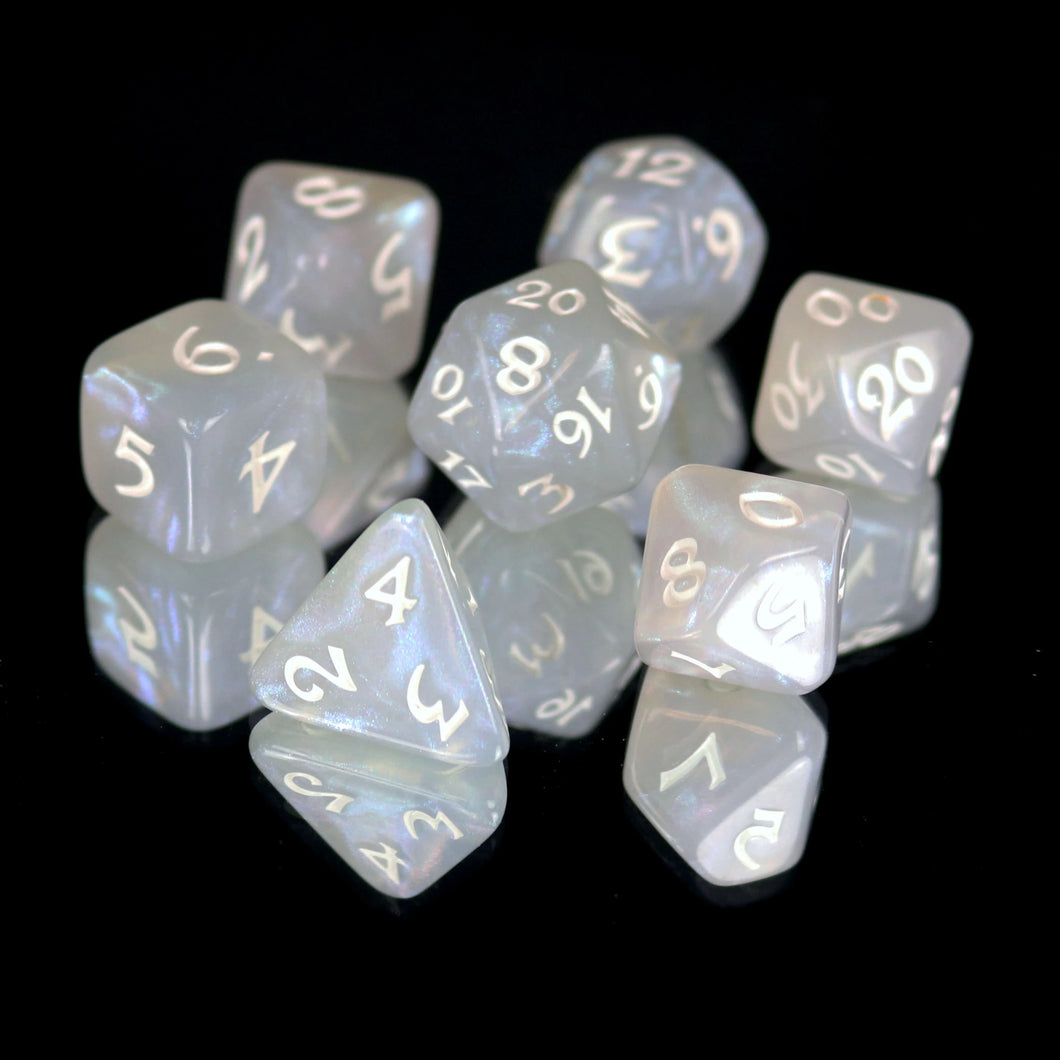DHD RPG Dice Set Elessia Kybr Peace with White