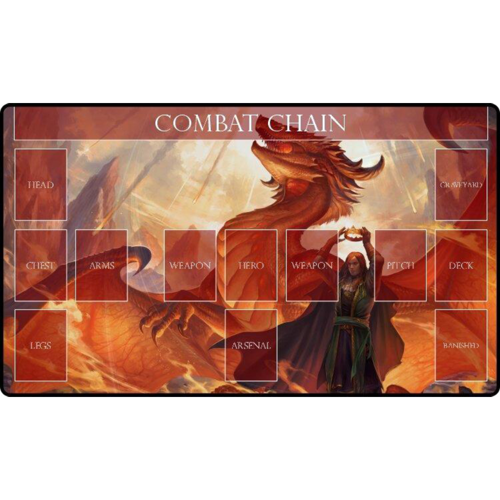 Playmat: Red Mage with Flesh and Blood Compatible Zones